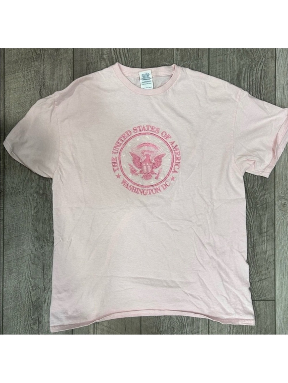 USA Washington DC Pink Graphic Short Sleeve Tee